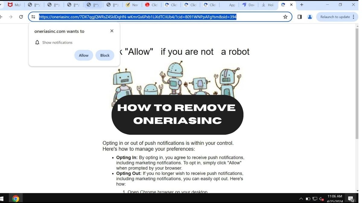 how to remove oneriasinc